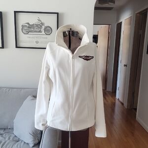 Harley-Davidson Jacket, Large, Cream/White